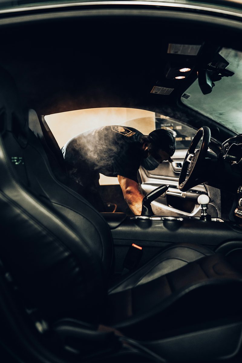 Nettoyage vapeur intérieur voiture